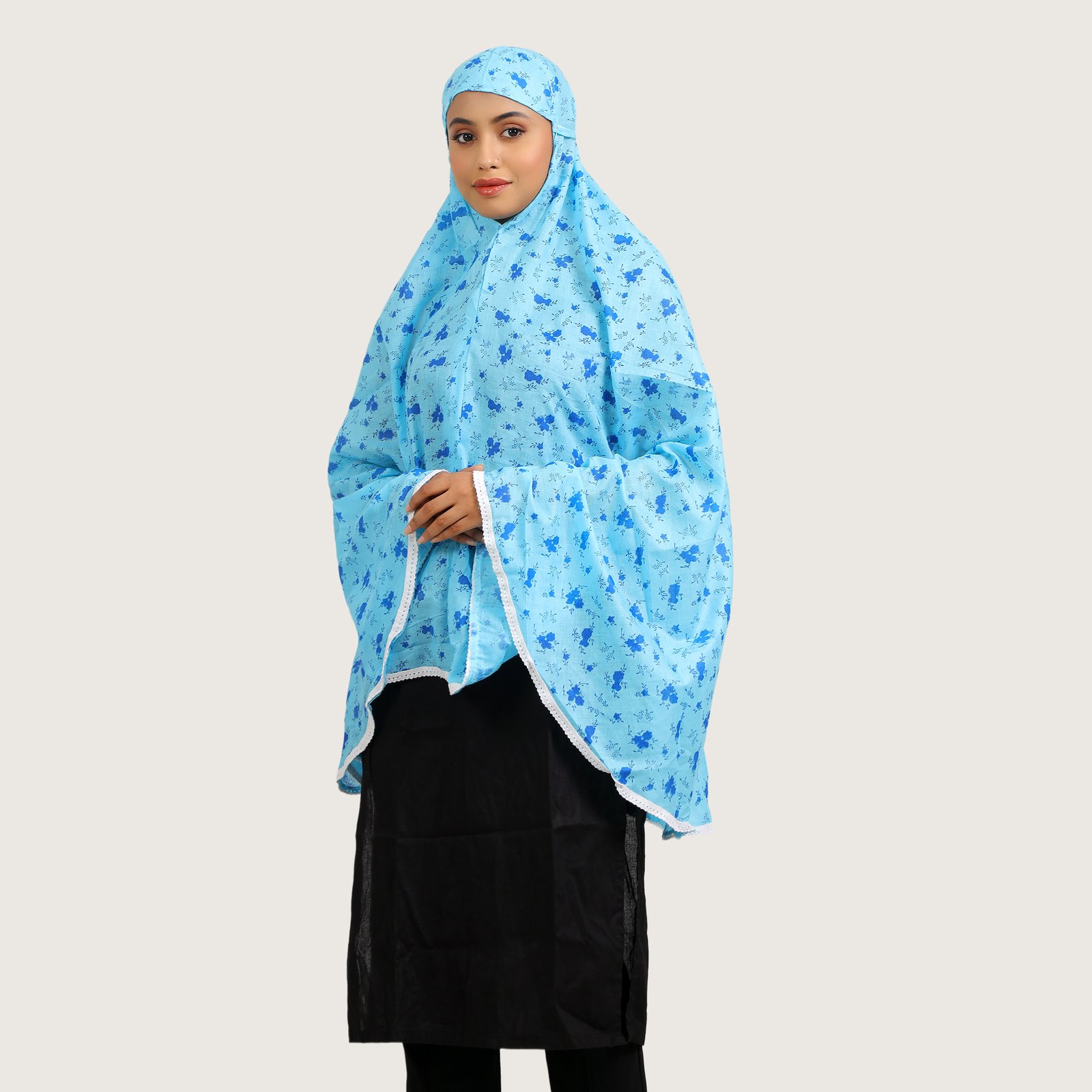 Cotton Muslim Hijab for Women | Best Quality Full-Length Hijab | Progressively Better | All Over Print