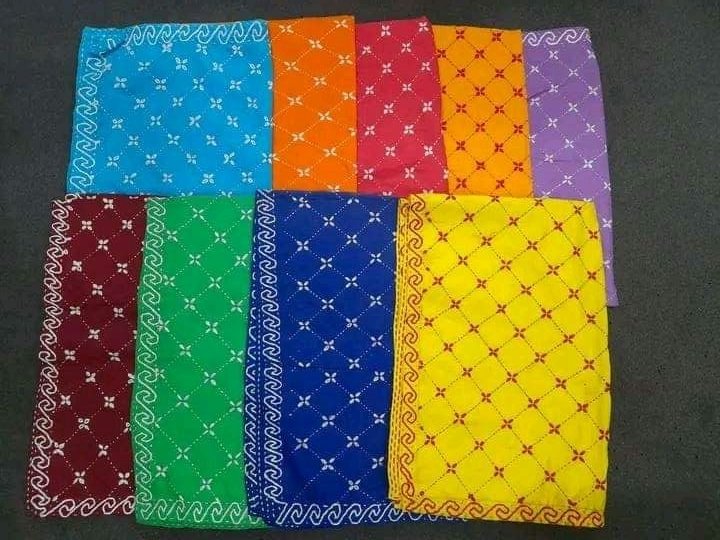 Handmade Premium Cotton Nokshi Kantha - 22x32 Inc